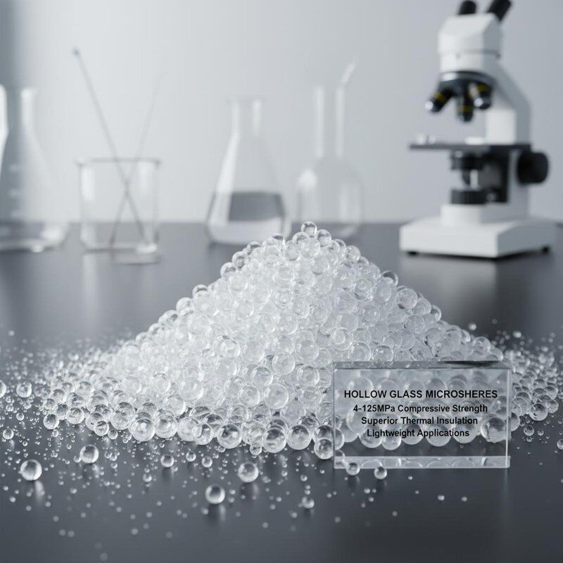 Üstün ısı yalıtımı ve hafif uygulamalar için 4-125MPa sıkıştırma dayanıklılığı olan boş cam mikrosferler