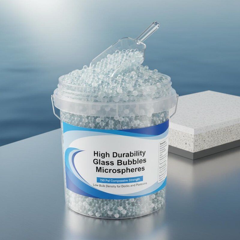 750 Psi Basınç Dayanımı ve Düşük Yığın Yoğunluğuna Sahip Yüksek Dayanıklılıklı Cam Baloncuk Mikroküreler (İskeleler ve Pontonlar İçin)