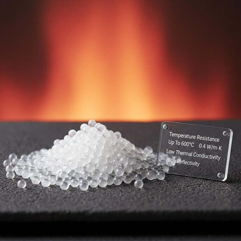 600°C'ye Kadar Sıcaklık Dayanımı, Düşük Termal İletkenlikli 0,04 W/m·K ve Yüksek Yansıtıcılığa Sahip İçi Boş Cam Küreler